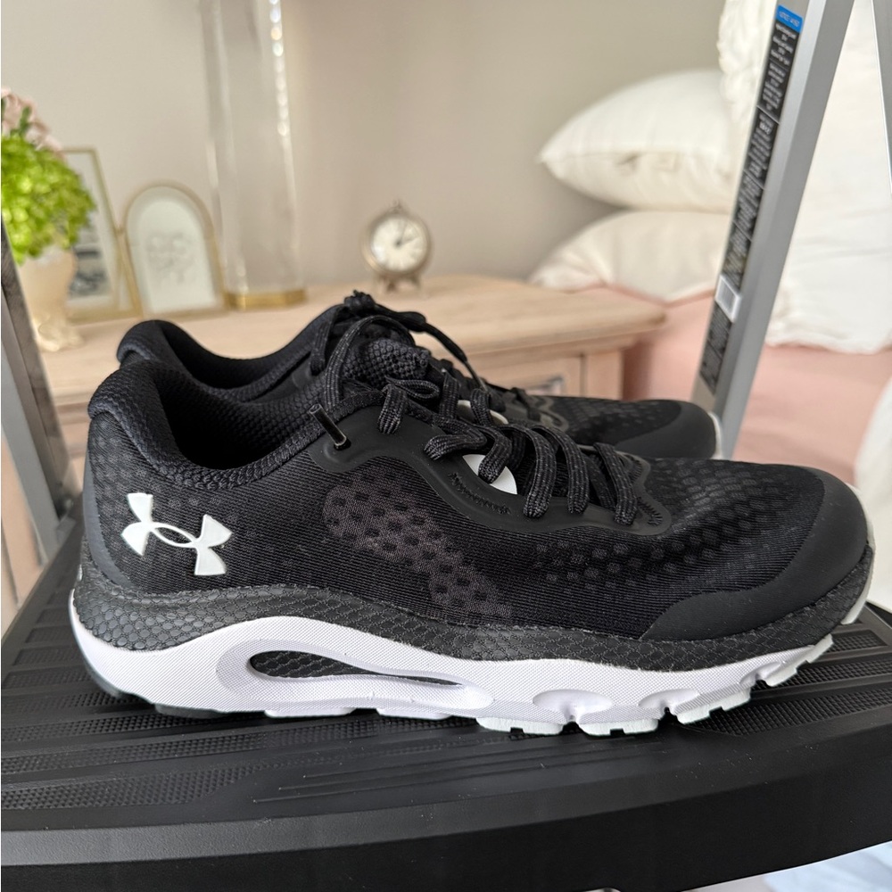 Under Armour Black and White Athletic Shoes